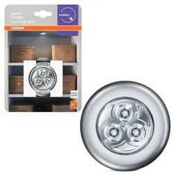 OSRAM DOT-it CLASSIC Silber - flexible batteriebetriebene LED-Leuchte IP20-Schutz, für Garderobe, Küche und als Nachtlicht