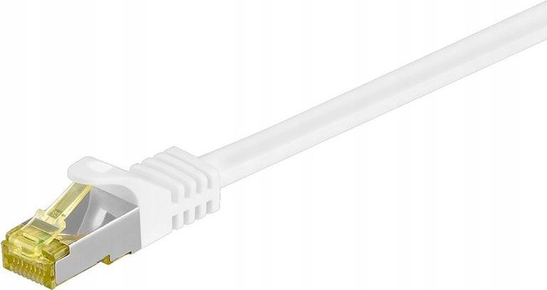 MicroConnect SFTP701W Cat7 S/FTP Netwerkkabel met RJ-45 connectoren, 1 meter, wit
