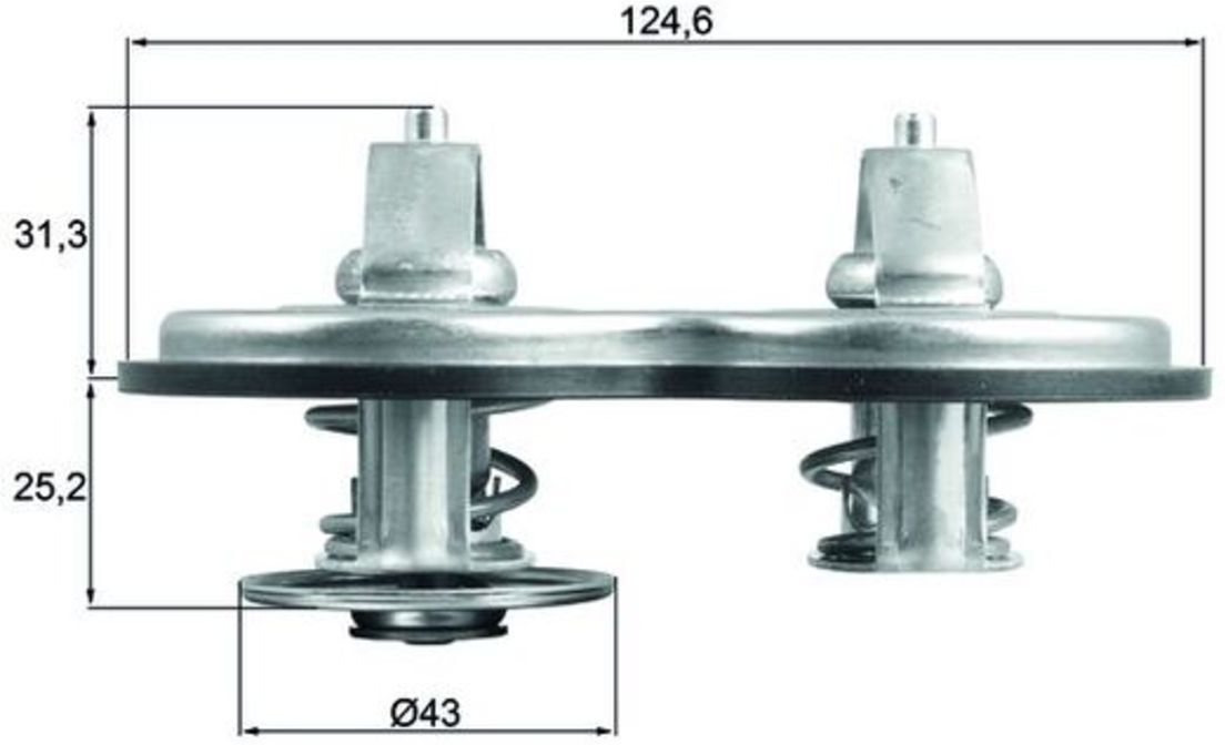 Thermostat, Kühlmittel MAHLE TX 141 83