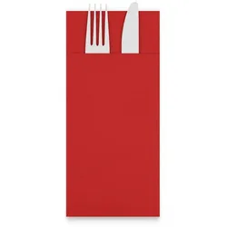 Plock GmbH Bestecktaschen "Point-to-Point" - 32 x 38 cm - rot - 1/8-Falz - 1250 Taschen