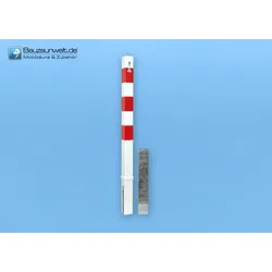 BAUZAUNWELT Absperrpfosten 70 x 70 mm herausnehmbar mit Dreikantverschluss