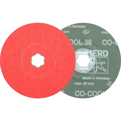 PFERD TOOLS COMBICLICK Keramikkorn Fiberscheibe für Edelstahl - 64193103