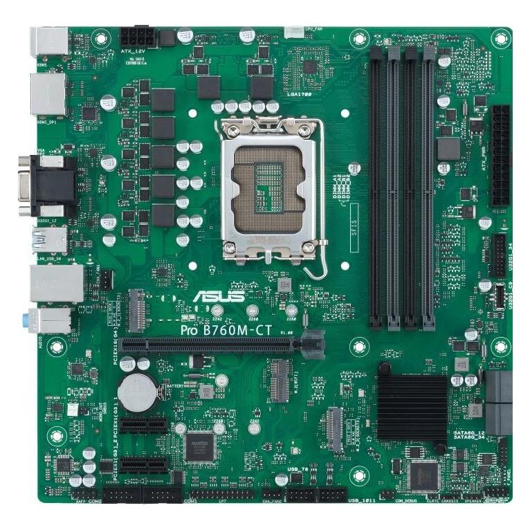 ASUS Pro B760M-CT-CSM Mainboard Sockel 1700 (LGA 1700, Intel B760, mATX) (90MB1DY0-MVEAYC)