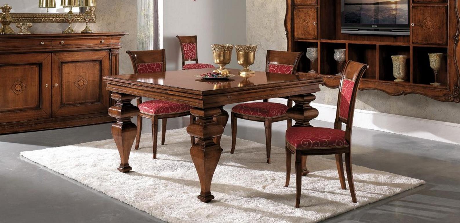Esstisch Design Möbel Einrichtung Tische Massivholz Tisch Luxus Italienische