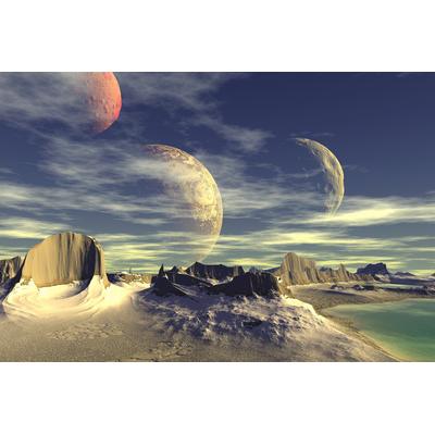 Papermoon "PLANETEN-FUTURISTISCH WELTRAUM MOND GALAXIE UNIVERSUM"