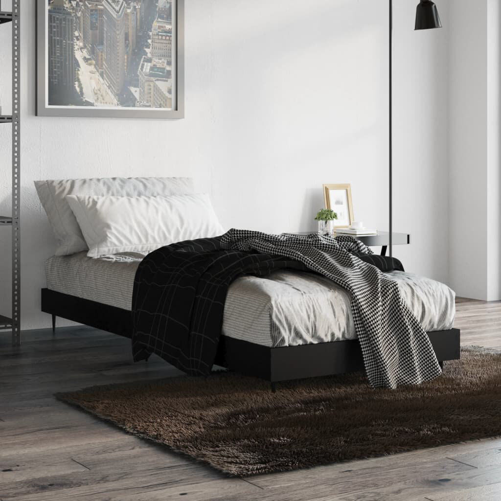 Norden Home Patrice Platform Bed High Gloss Black Small Single (2'6)