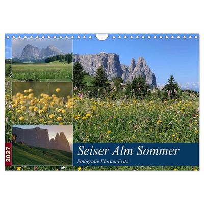 Seiser Alm Sommer (Wandkalender 2027 DIN A4 quer), CALVENDO Monatskalender