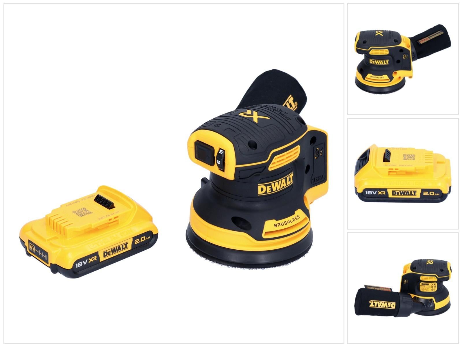 DeWalt DCW 210 N Accuschuurmachine 18 V 125 mm borstelloos met 1x 2.0 Ah accu