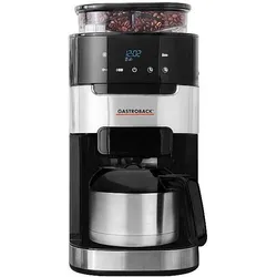 Gastroback Grind & Brew Pro Thermo 42711 S, Filterkaffeemaschine, Silber, Schwarz