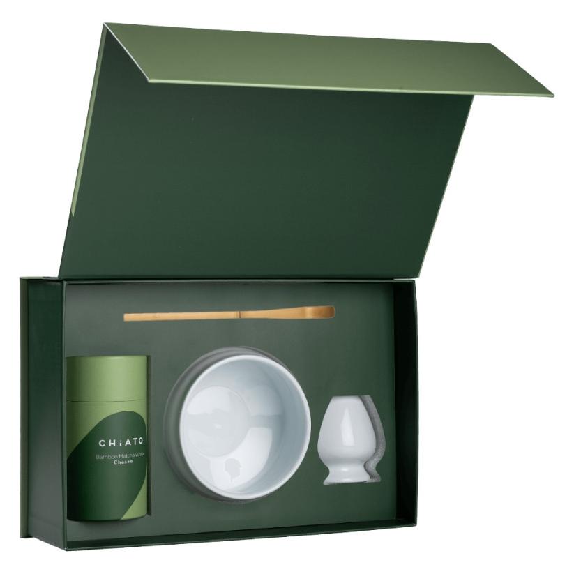 CHiATO Set zur Zubereitung von Matcha-Tee "Zen Pure White" - weiss (ChiatoZenWhSet)