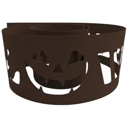zaun|zu® Sichtschutzstreifen PREMIUM Happy Halloween Zaun Braun 2,55m