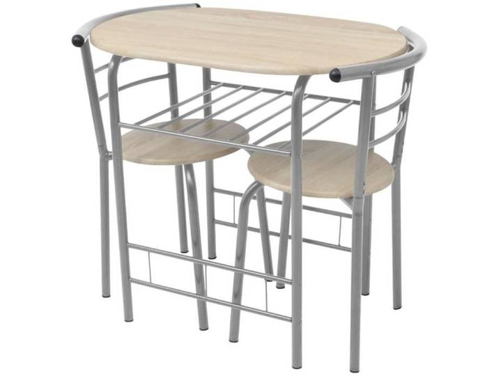 Ensemble de meuble pour salle à manger - VIDAXL - Beige - 4 places - Rectangulaire - Design moderne