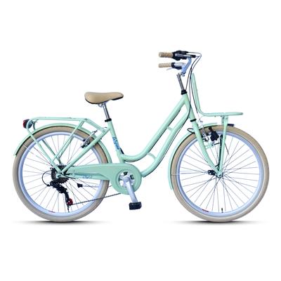Kinderfahrrad WYNN "Kinderfahrrad 24 Zoll Shimano Tourney 6 Gang V-Brake Kinder KID1.0" Gr. 38, grün, Fahrräder, Kinder, 38cm, 24 Zoll (60,96cm) hinten: 24 Zoll (60,96cm)