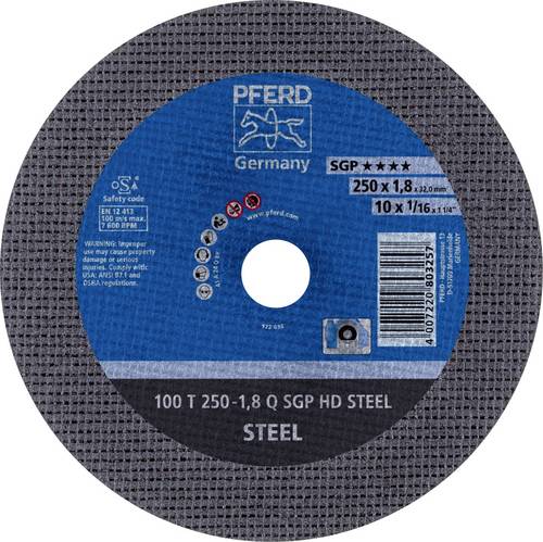 PFERD TOOLS 100 T 250-1,8 Q SGP HD STEEL/32,0 66322132 Trennscheibe gerade 250mm 20 St. Vergütungsstahl, Stahl