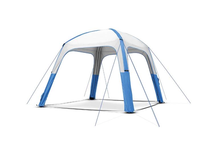 Kuppelzelt BRUNNER Aquamar 250 Auto-Up , blau (blau, weiß), Zelte, Kuppelzelt