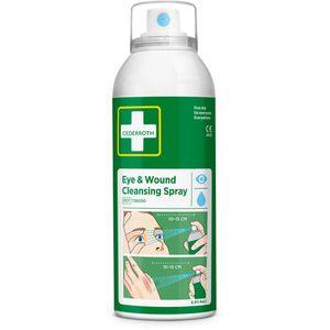 Cederroth Wundspray Wund-/Augenspray Kinder & Erwachsene 150ml, zur Wundreinigung, ohne Alkohol, für akute & chronische Wunden