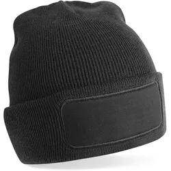 Beechfield Unisex Patch Beanie B445 black one size