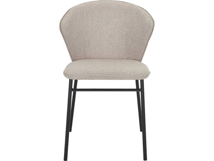 Stuhl Katie beige Stoff/Stahl
