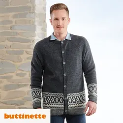 Strickanleitung – Jacquard-Cardigan aus Woll Butt Söckli