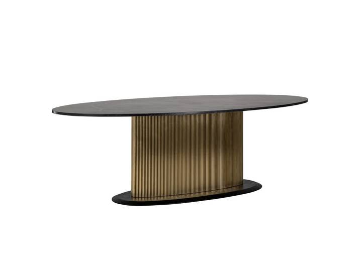 Esstisch Ironville gold oval 235 cm – Richmond Marmor-Design