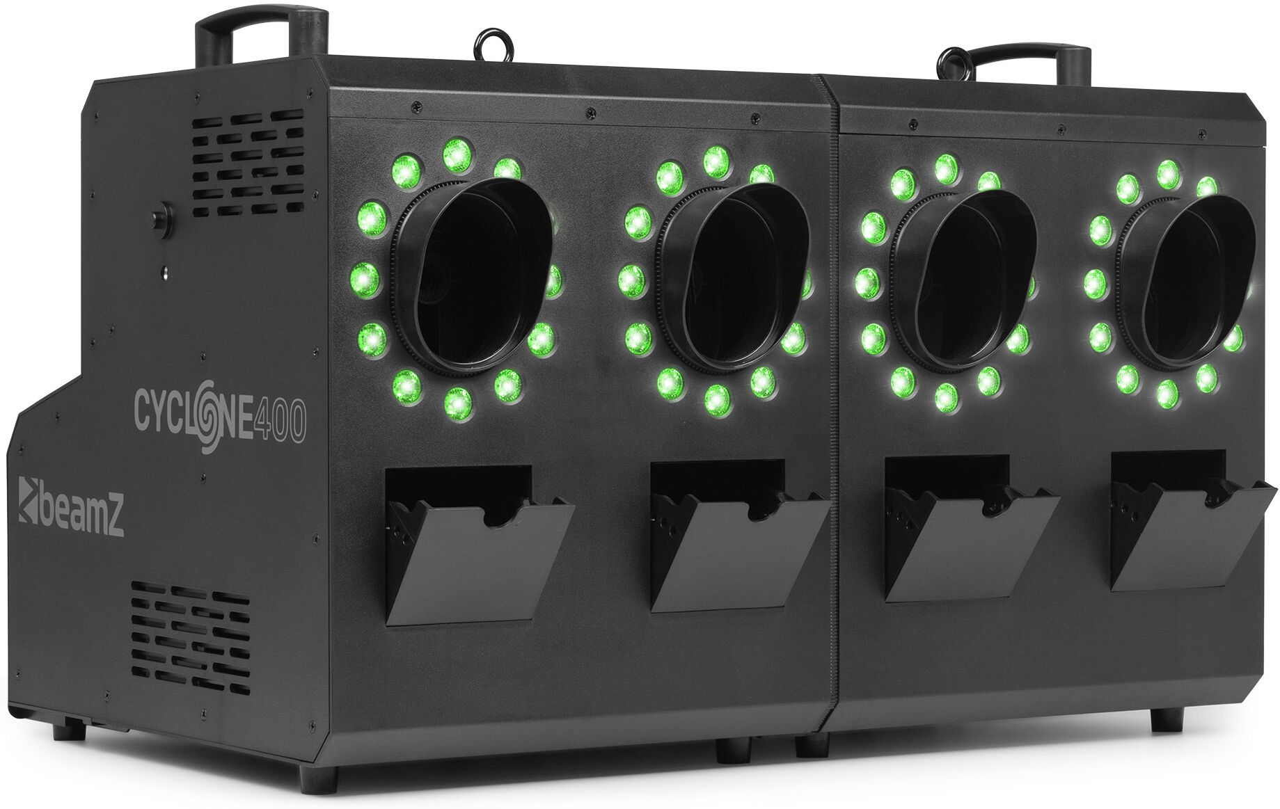 Beamz Cyclone400 Nebel- Und Seifenblasenmaschine Mit Rgbw-Leds
