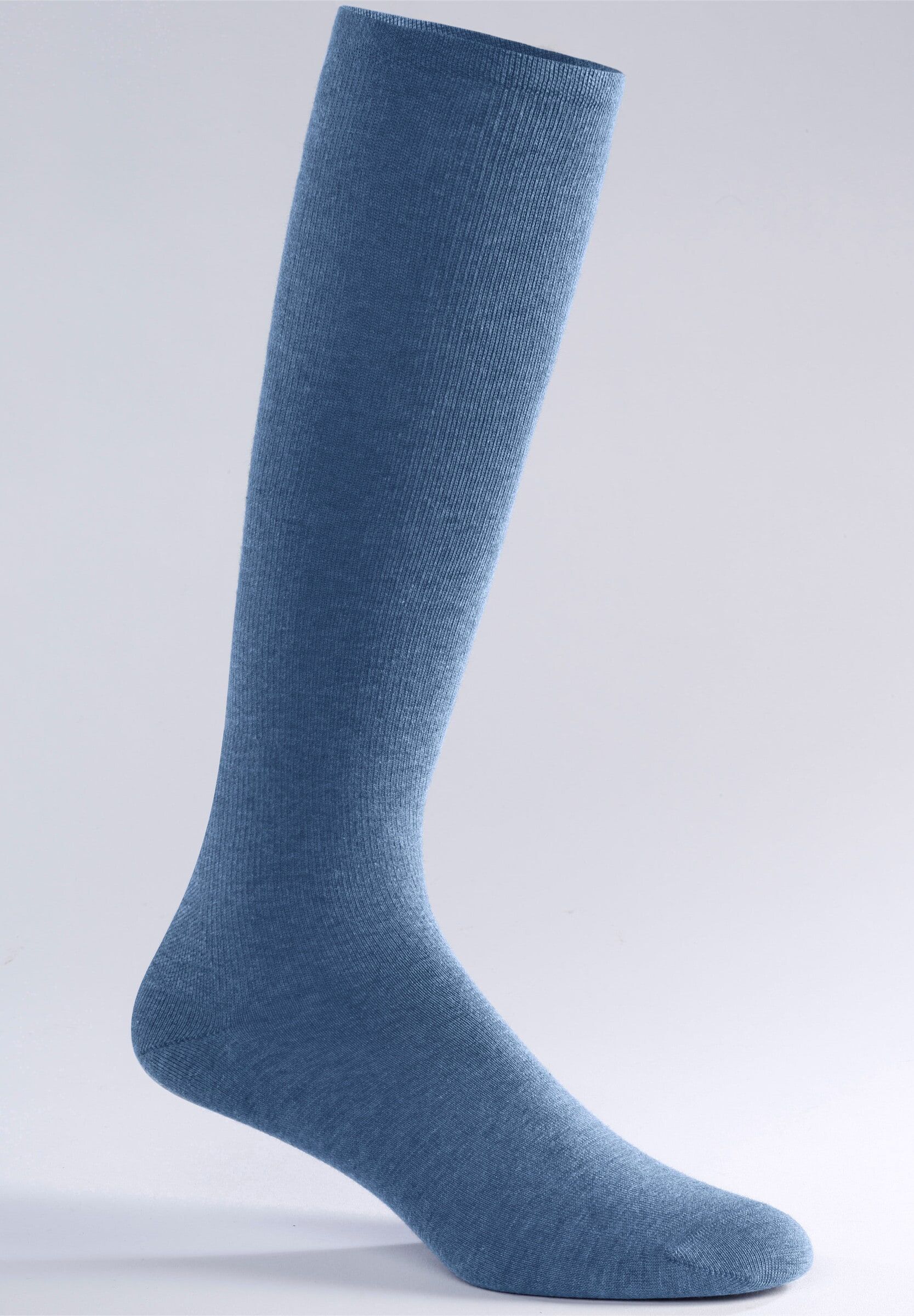 Kompressionsstrümpfe WITT "Kompressionskniestrumpf Kompressionskniestrumpf 2 Paar", Damen, Gr. 39-42, N-Gr, blau, Socken Kompressionsstrümpfe
