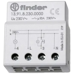 Finder Elektronischer Stromstoßschalter für die Montage in Unterputzdosen, 10 A / 250 V AC, 1 Schließer