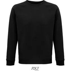 SOLS Unisex Bio Raglan Sweater Sweatshirt 03567 black XXL