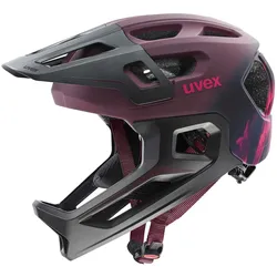 uvex react jr. fullface Fahrradhelm Kinder Mountainbikehelm cranberry matt- Gr. 52-56cm