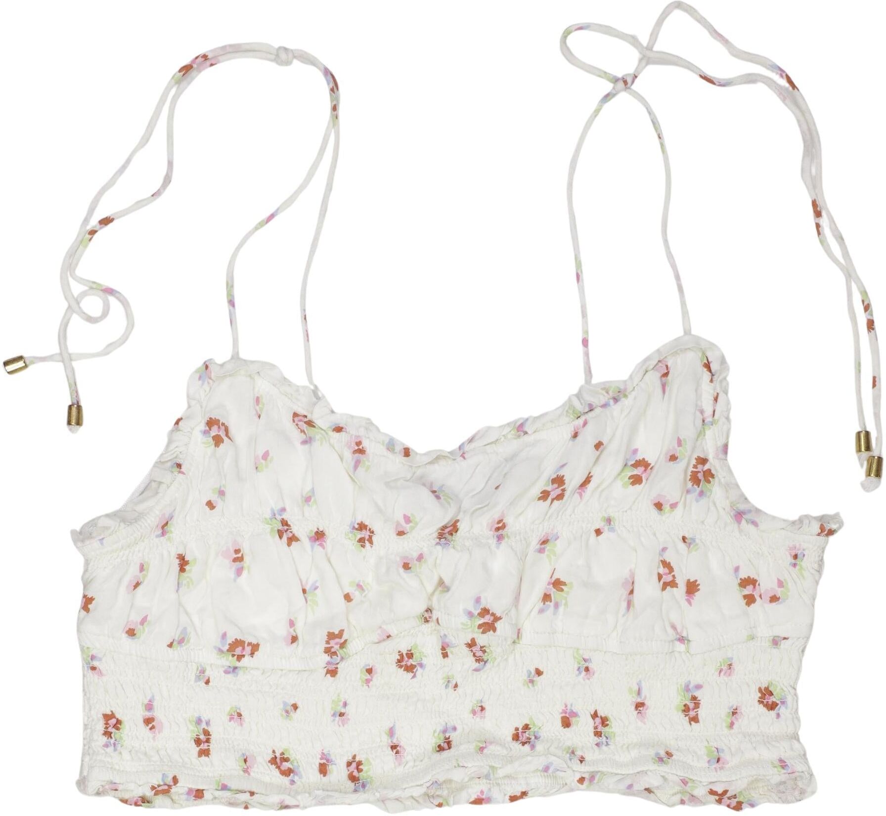 Free People Damen Top, Weiß, Gr. M, kein / Etikett - Second Hand