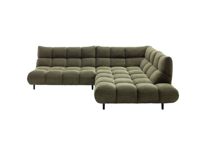 Pure Home Lifestyle Ecksofa, Schilfgrün, Holz, Buche, 3-Sitzer, Ottomane rechts, L-Form, 288x215 cm, erweiterbar, Typenauswahl, Stoffauswahl, planbar, Hocker erhältlich, Rücken echt, individuell planbar, Wohnzimmer, Sofas & Couches, Wohnlandschaften, Ecksofas