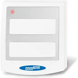 Novoferm Funk-Innentaster Signal 111 Farbe weiss, 2-Kanäle, Frequenz 433 MHz, Schalter + Taster, Weiss