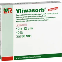 Vliwasorb Adhesive Sk Steril Superabsorb.12cmx12cm 10 ST