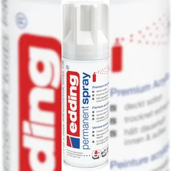 edding 5200 Permanentspray Premium Acryllack verkehrsweiß glänzend 200 ml