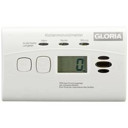 Gloria KO10D Kohlenmonoxid-Melder inkl. 10 Jahres-Batterie batteriebetrieben detektiert Kohlenmonoxid 002518.5110