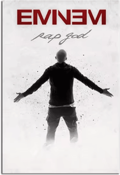 Inspire Picks Eminem Rap Music Wall Art Hip Hop Canvas Print Poster g 40x60cmnoframe