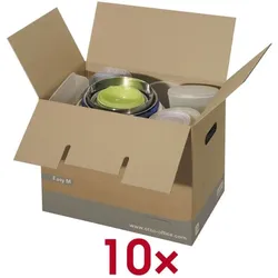 OTTO Office Budget Ordnerkarton »Easy« Größe M - 10 Stück braun, 48x36x32 cm