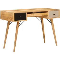 vidaXL Schreibtisch Braun 110 x 55 x 76 cm Massivholz Mango