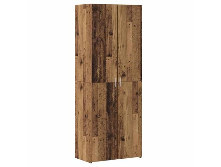 LASWWQMRF Highboard 2er Set Rustikal Naturholz 70x42,5x185 cm Schrank Zweitüriges Standregal mit großem Stauraum für Esszimmer und Wohnbereich. Vielseitige Holzanrichte im Landhausstil.