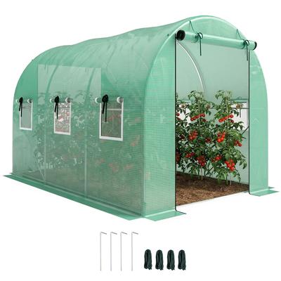 Outsunny-Foliengewächshaus-200L x 300B x 200H cm-Grün