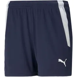 PUMA teamLIGA Shorts Damen peacoat/puma white XL