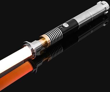 Modern Mode Marketplace RGB Metal Lightsaber Laser Sword Flashing Luke Lightstick Rave Toys luke 2