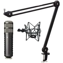 RØDE Procaster Mikrofon mit keepdrum Gelenkarm-Stativ und Spinne Schwarz, Mikrofon