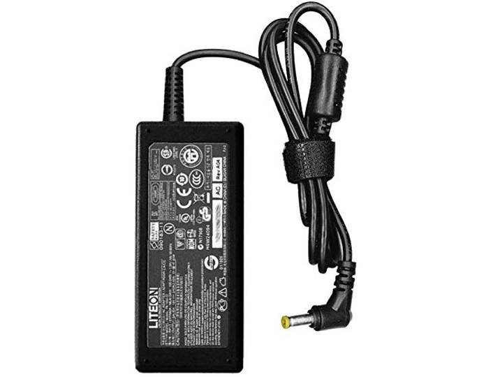 Acer AC-adapter 65 W voeding & omvormer voor binnen, zwart - adapter voor vermogen & omvormer (taptop, binnen, 100 – 240 V, 50/60 Hz, 65 W, 19 V)