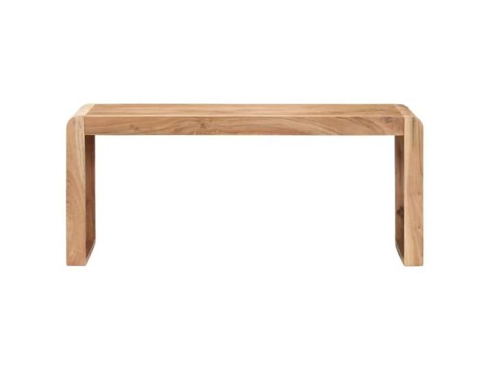 Banc - KEENSO - 110x38x46 cm - Bois d'acacia massif - Finition naturelle - Montage requis