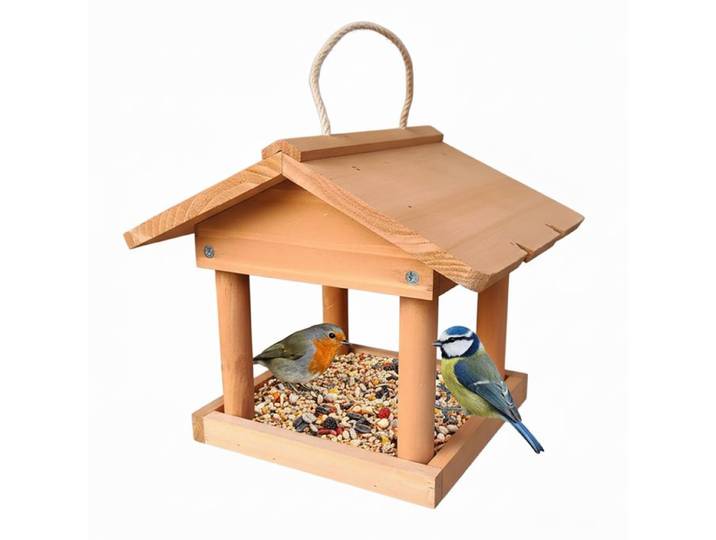 Relaxdays Vogelfutterhaus zum Aufhängen