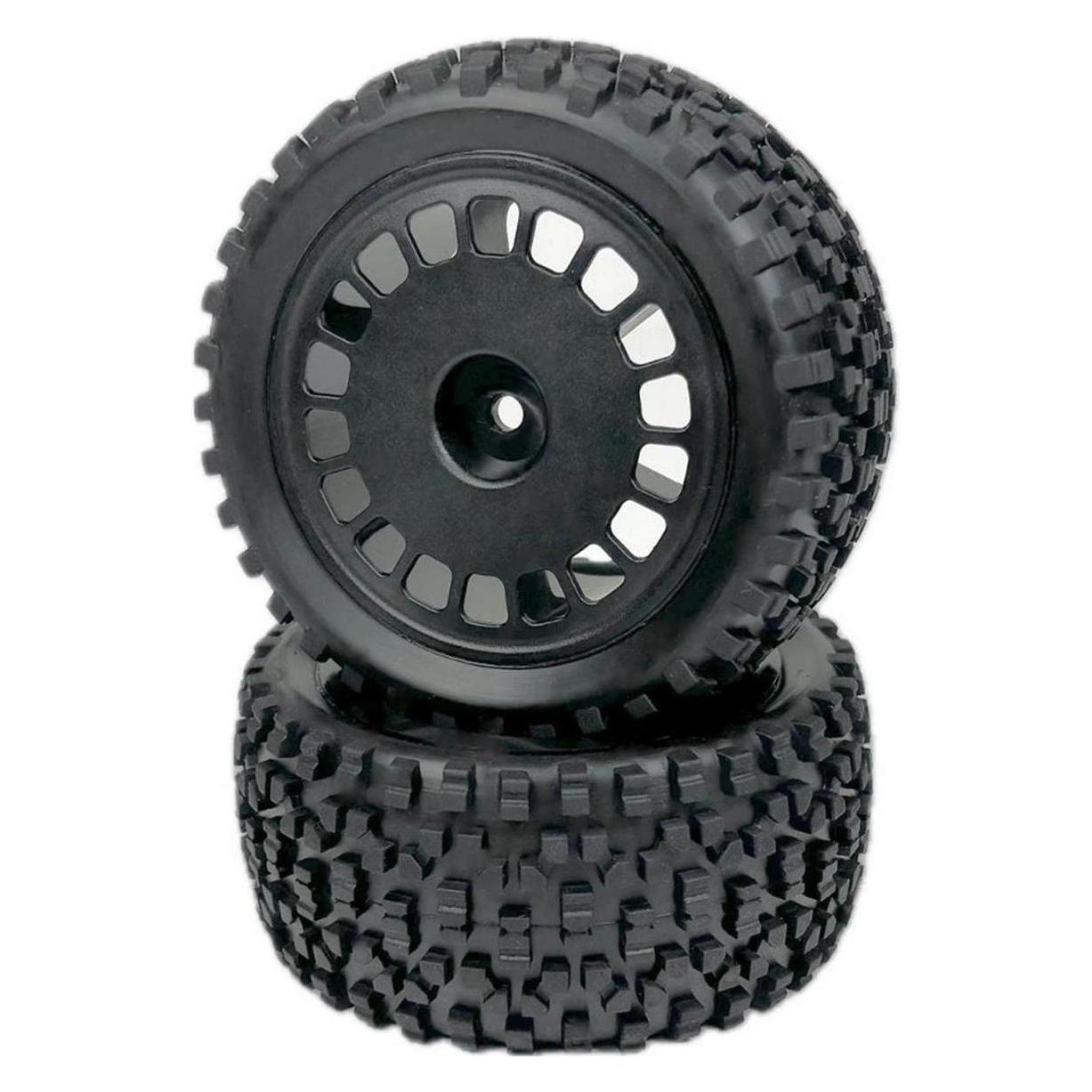 Absima 1:10 Buggy Räderset "Mini Block" hinten schwarz (2) (2500057)