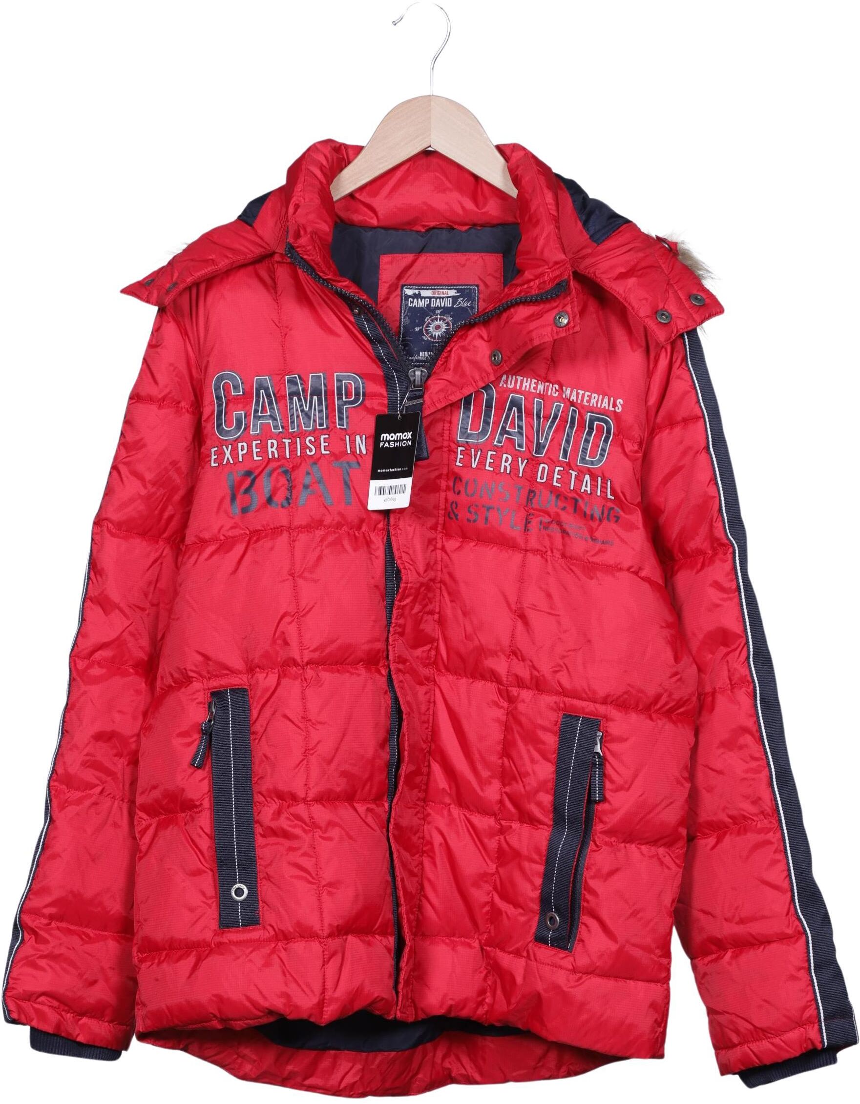 Camp David Herren Jacke, Rot, Gr. M, Synthetik - Second Hand
