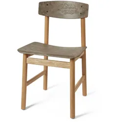 Mater Conscious Chair 3162, eiche geölt / coffee waste dark