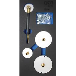 BGS 9152 Satz Adapter für Druckluft Bremsenentlüfter Werkstattwageneinlage 1/3